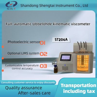 Pharmaceutical Testing Instruments ST204A Fully automatic Ubbelohde viscosity tester photoelectric sensor detection