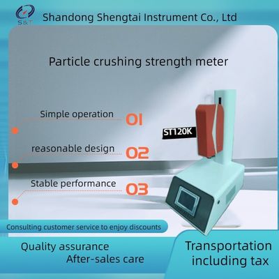 The ST120K particle crushing strength tester automatically measures the size of particle strength and produces results