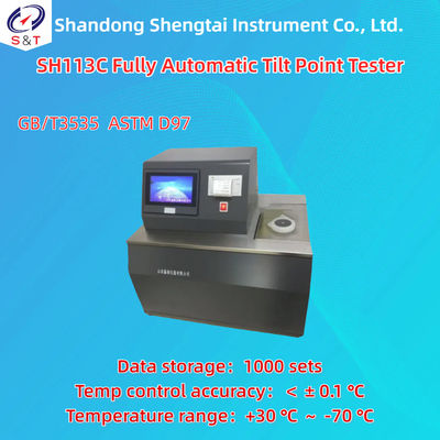 Single Hole Fully Automatic Pour Point Measuring Instrument ASTM D97 1000 Sets Data Storage
