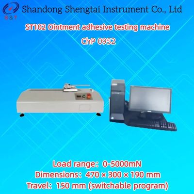 Ointment Adhesive Testing Machine Travel 150mm speed 1-600 mm/min ChP 0952