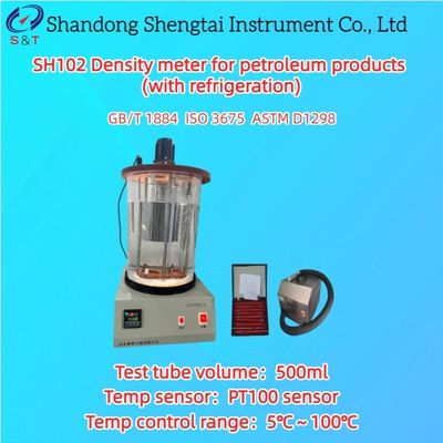 2 Holes Crude Oil Density Meter With Refrigeration 5℃-100℃ PT100 Sensor ASTM D1298