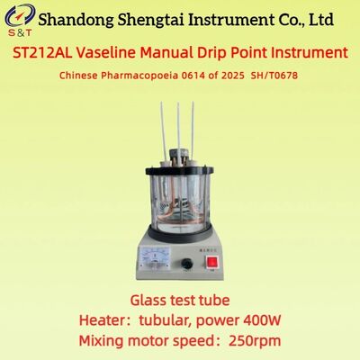 White Petrolatum Manual Drip Point Instrument 12*100mm Glass Test Tube SH/T0678