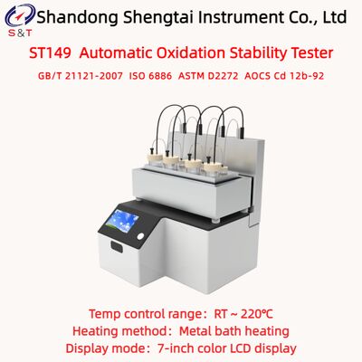 Soybean Oil And Butter Automatic Oxidation Stability Tester RT ~ 220℃ Metal Bath ISO 6886