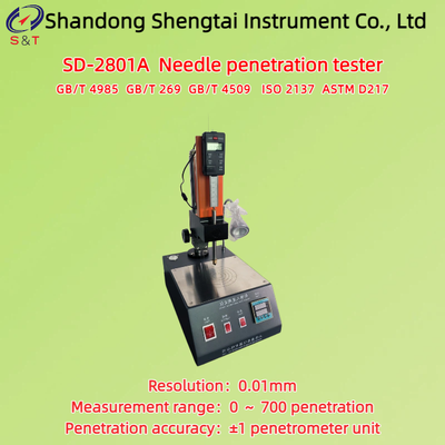 Petroleum Asphalt Needle Penetration Measuring Instrument 0 ～ 700 Penetration ASTM D217