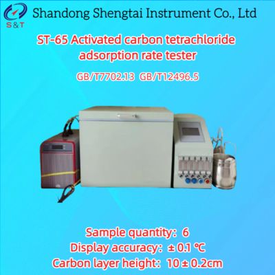 6 Probe Aktivkohlenstofftetrachlorid Adsorptionsrate Tester Bereich 1°C - 99,9°C ASTMD 3467