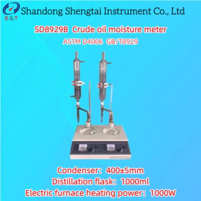 Manual Crude Oil Duplex Moisture Meter Distillation Method 1000ml ASTM D4006