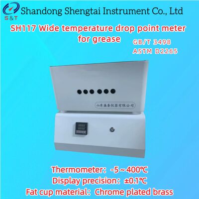 6 Löcher Weittemperatur-Abfallpunktmessgerät für Fett RT      400°C Metallbad ASTM D2265