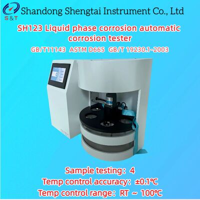 Flüssigkeitsphasenkorrosion Automatischer Korrosionstester RT ～ 100℃ PT100 Sensor ASTM D665
