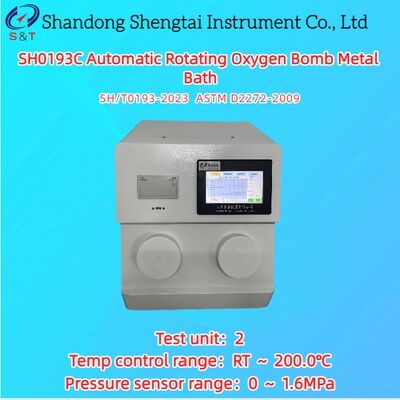 2-Loch-Automatischer Rotierender Sauerstoffbomben-Tester 0 ～ 1,6 MPa RT ～ 200,0 °C ASTM D2272
