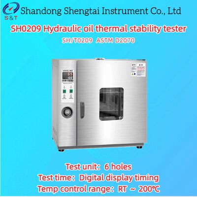 6-Loch-Hydrauliköl-Thermische-Stabilitätstester RT ～ 200℃ A1-3 Aluminiumbarren ASTM D2070