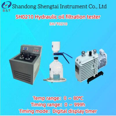 Hydraulischer Ölfiltrationsprüfer 0   80°C Zeitmessung 0    999h PT100 Sensor SH/T 0210