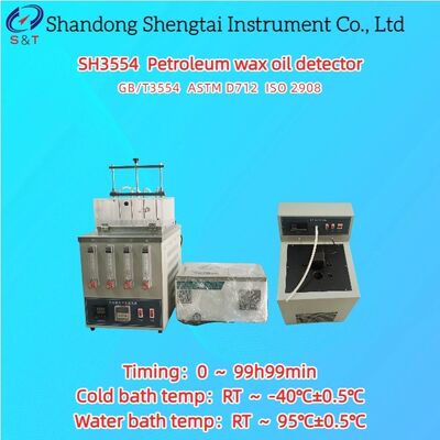 Erdölwachsöl-Detektor-Zeit 0 - 99h59min Wasserbad RT ～ 95℃±0.5℃ ASTM D712