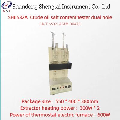 2 Löcher Rohöl Salzgehalt Tester 500 ml Flasche Messung 0,002    0.02% ASTM D6470