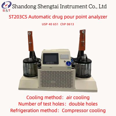 Doppelkammer-Automatische-Prüfgerät für den Erstarrungspunkt von Arzneimitteln -10 °C bis +170 °C Luftkühlung USP 40 651