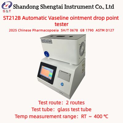 2 Löcher Automatischer Vaseline Salbe Abfallpunkt Tester RT       400 °C Medizinische Vaseline ASTM D127