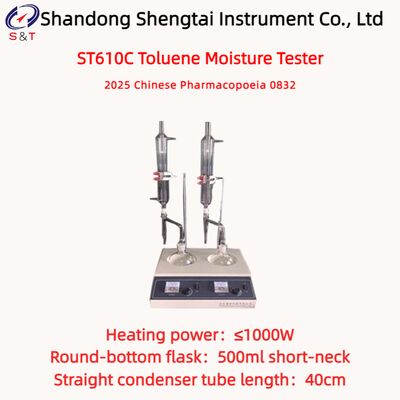 Vorbereitung Toluol-Methode Doppelfeuchtigkeitstester 500 ml Kurzhals ST610C