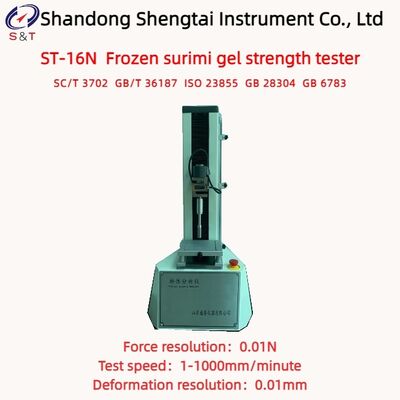 Gefrierter Surimi-Gel-Stähigkeitstester Testgeschwindigkeit 1 - 1000 mm/Min Kraft 0,01N ISO 23855