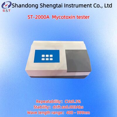 Mykotoxin-Tester ELISA Wellenlänge 400 - 999nm Aflatoxin B1 Detektion ST-2000A