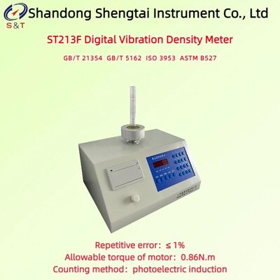 Digitale Vibrationsdichte Meter 500g Probenamplitude Max 15mm Torsion 0,86N.M ASTM B527
