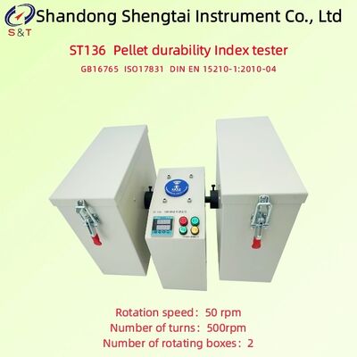 Feed Pellet Durability Index Tester 2 Rotating Boxes Rotation Speed 50 Rpm  ISO17831